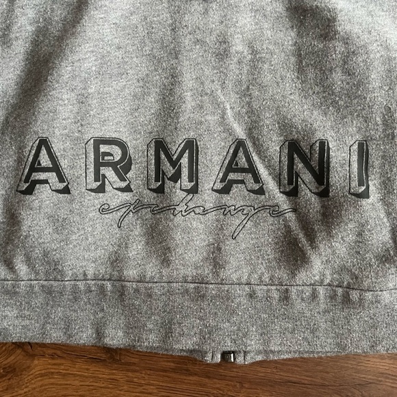 NWOT Armani Zip Up Hoodie Sweater - Picture 7 of 9